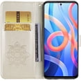 thumbnail image 2 of Case for Motorola Moto E40 with Credit Cards Pocket, Glitter Bling Diamond PU Leather Wallet Phone Case Flip Cover for Moto E30/E40      Gold, 2 of 14