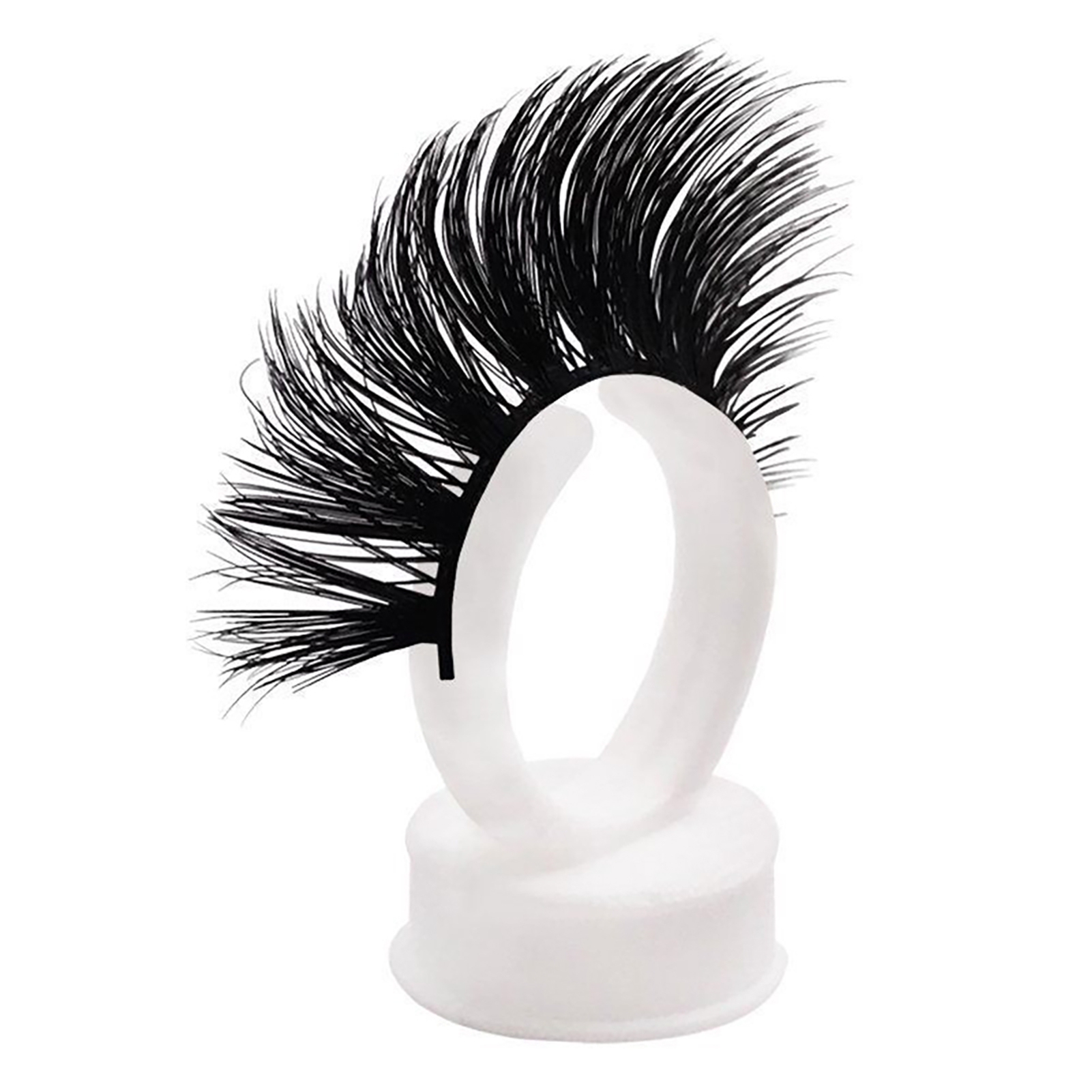 Women 5 Pairs Natural Long Thick Cross False Eyelashes Fake Eye Lashes for Makeup Studio