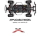 thumbnail image 3 of Torre de choque trasera Vogacara ajustable para 1/10 ARRMA SENTON 3S, 3 of 6