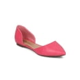 thumbnail image 1 of New Women Breckelles Dolley-51 Leatherette Pointy Toe d'Orsay Flat, 1 of 5