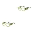 thumbnail image 3 of Gafas de Lectura Qarigey Marco Grande Diseño Cuadrado Aleación Transparente Hipermetropía, 3 of 6