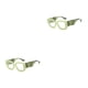 thumbnail image 1 of Qarigey Gafas de lectura Marco grande Gafas de lectura Suministros de oficina Prescripción Diseño cuadrado grande Aleación Hipermetropía de Tipo 3 2piezas, 1 of 6
