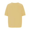 thumbnail image 5 of Tittly T Shirts for Women Tshirts Shirts Women's Fashionable Casual V Neck Short Sleeved Top T Shirt V Neck T Shirts Basic Tees Yellow 3XL, 5 of 5