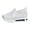 White, variant on Womens Sandals Lace Mesh Lift Assist Casual Sandals Comfort Foam Sole Breathable Design For Women Summer Shoes US:8