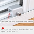 thumbnail image 2 of Mistaha 1 Pcs Adjustable Sliding Window Lock Stopper Door Frame Security Locks With Key, 2 of 8