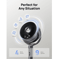 thumbnail image 6 of DREO 93ft Pedestal Fans for Home, 20dB Ultra Quiet Fan for Bedroom, 120° Oscillating fan, 9 Speeds, 4 modes, 8H Timer Standing Floor Fan with Remote, 35-40 inch Adjustable Height, 6 of 11