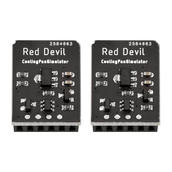 Simulateur de Ventilateur de Refroidissement - Plug & Play 6 Pin Fan Spoofers pour une Utilisation avec MicroBT Whatsminer M20S M21S M30S M31S Émulateurs d'Installation Simple pour le Refroidissement par Immersion à l'Huile Ou 3M Novec (2 Pack)