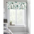 thumbnail image 4 of Green Eucalyptus Leaves Curtain Valance for Kitchen Windows,Idyllic Plant Seamless Rod Pocket Valances Window Toppers,Watercolor Leaf Botanical Short Curtains for Bathroom Bedroom 54x18in, 4 of 6