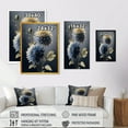 thumbnail image 4 of Designart Hyperrealistic Blue And Gold Flower I Canvas Wall Art, 4 of 5