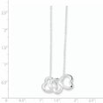 thumbnail image 2 of 925 Sterling Silver 3 Heart Collier Pendentif Amour Multiple, 2 of 6