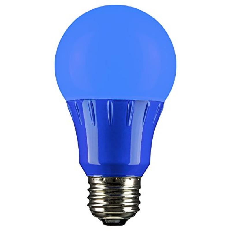 Sunlite 80145 Blue LED A19 3 Watt Medium Base 120 Volt UL Listed LED