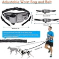 thumbnail image 3 of Hands Free Dog Leash For Dogs With Heavy-duty Traffic Handle, Retractable Dog Leash, Adjustable Waist Belt With Pouch, 3 of 5
