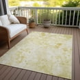 thumbnail image 6 of Addison Rugs Chantille Indoor/Outdoor Transitional Floral Gold Washable Rectangle Rug, 10' x 14', 6 of 6