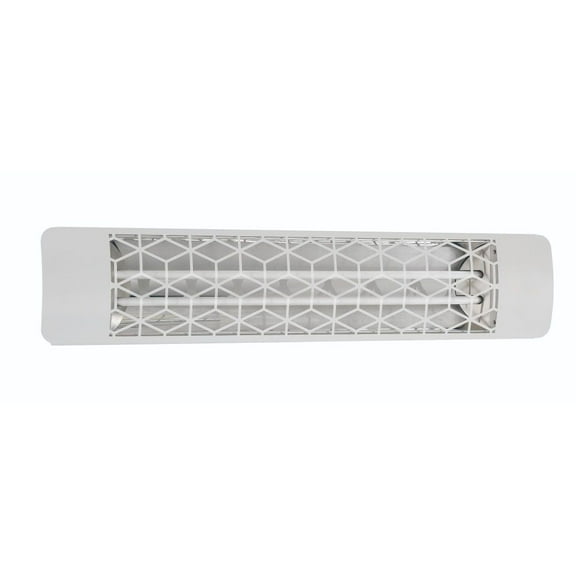 Eurofase Heating - 4000 Watt Electric Infrared Dual Element Heater-480 Voltage-White Finish-No Fascia Decorative Fascia