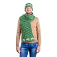 thumbnail image 3 of SAOL Irish Aran Shamrock Knitted Hat 100% Premium Soft Merino Wool Men`s Warm Beanie Cap from Ireland, 3 of 4
