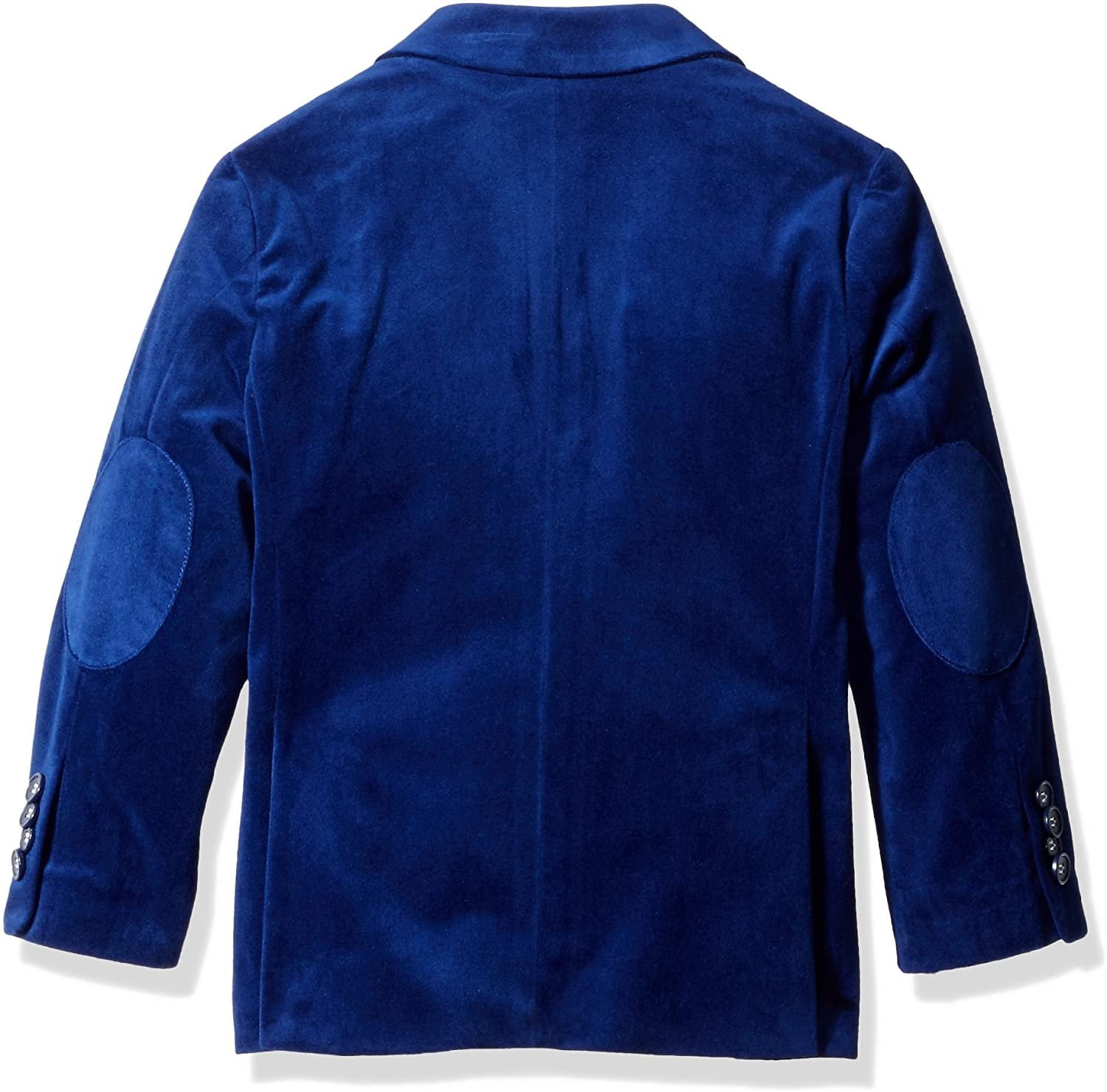 Isaac Mizrahi Boys Big Boys Single Breasted Velvet Blazer Cobalt Blue 16 Walmart