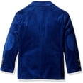 thumbnail image 2 of Isaac Mizrahi Boys' Little Boys' Single-Breasted Velvet Blazer, Cobalt Blue, 2, 2 of 2