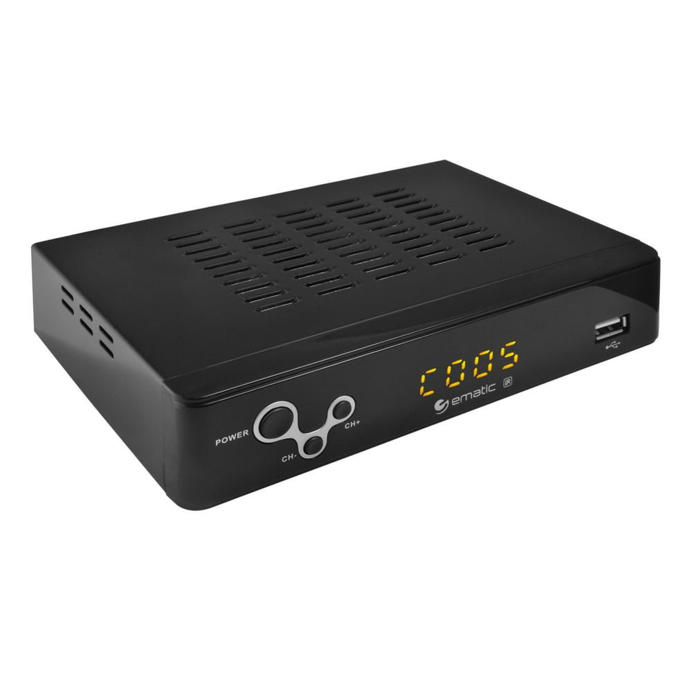 Ematic AT103C Digital Converter Box with Recorder and LED Display