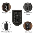 thumbnail image 5 of Wall Mounted Key Safe Box - Weatherproof 10-Digit Combination Lock, Anti-Theft Storage for Home & O, 5 of 5