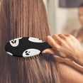thumbnail image 3 of Black Halloween Ghost Silhouettes Hair Brush,Girls Detangling Hair Brush,Glide Through Tangles with Ease for Wet & Dry Hair,8.8"X2.8", 3 of 7