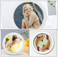 thumbnail image 2 of Round Picture Frame Wood Frame Wall Hanging Frame Photo Frame Display Frame Rustic Home Decor, 2 of 4