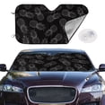 thumbnail image 2 of Balery White Pineapples Print Car Windshield Sun Shade,Windshield Sunshade for Car Pickup Truck SUV Accessories-Small, 2 of 7
