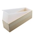 thumbnail image 4 of Molde de jabón rectangular versátil de 1200 ml, herramienta casera de bricolaje, jabón de silicona flexible Blanco, 4 of 9