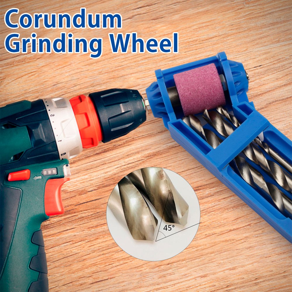 Willstar Drill Bit Sharpener Sharpening Tool Corundum Grinding Wheel