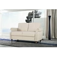thumbnail image 3 of US Pride Furniture Matsuko 57.48'' Rolled Arm Polyester Loveseat , Beige, 3 of 5