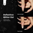 thumbnail image 3 of Set de esmaltes de uñas en gel con purpurina reflectante para invierno, 6 colores, 3 of 9