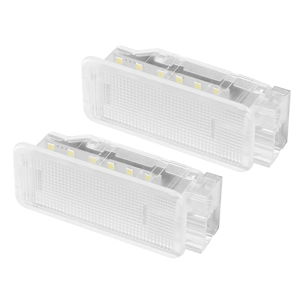 2pcs Luz de matrícula LED blanca para el exterior del automóvil, compatible con Peugeot 206 207 306 307