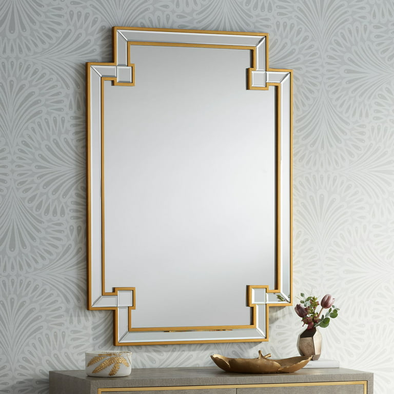 Rectangular Vanity Wall Mirror Vintage, Antique Gold Vanity Mirror