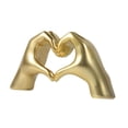 thumbnail image 2 of Escultura de mano de corazón, figura de gesto, regalo de cumpleaños, novedad, adorno de escritorio, estatua de de amor para Festival, dormitorio Oro, 2 of 8