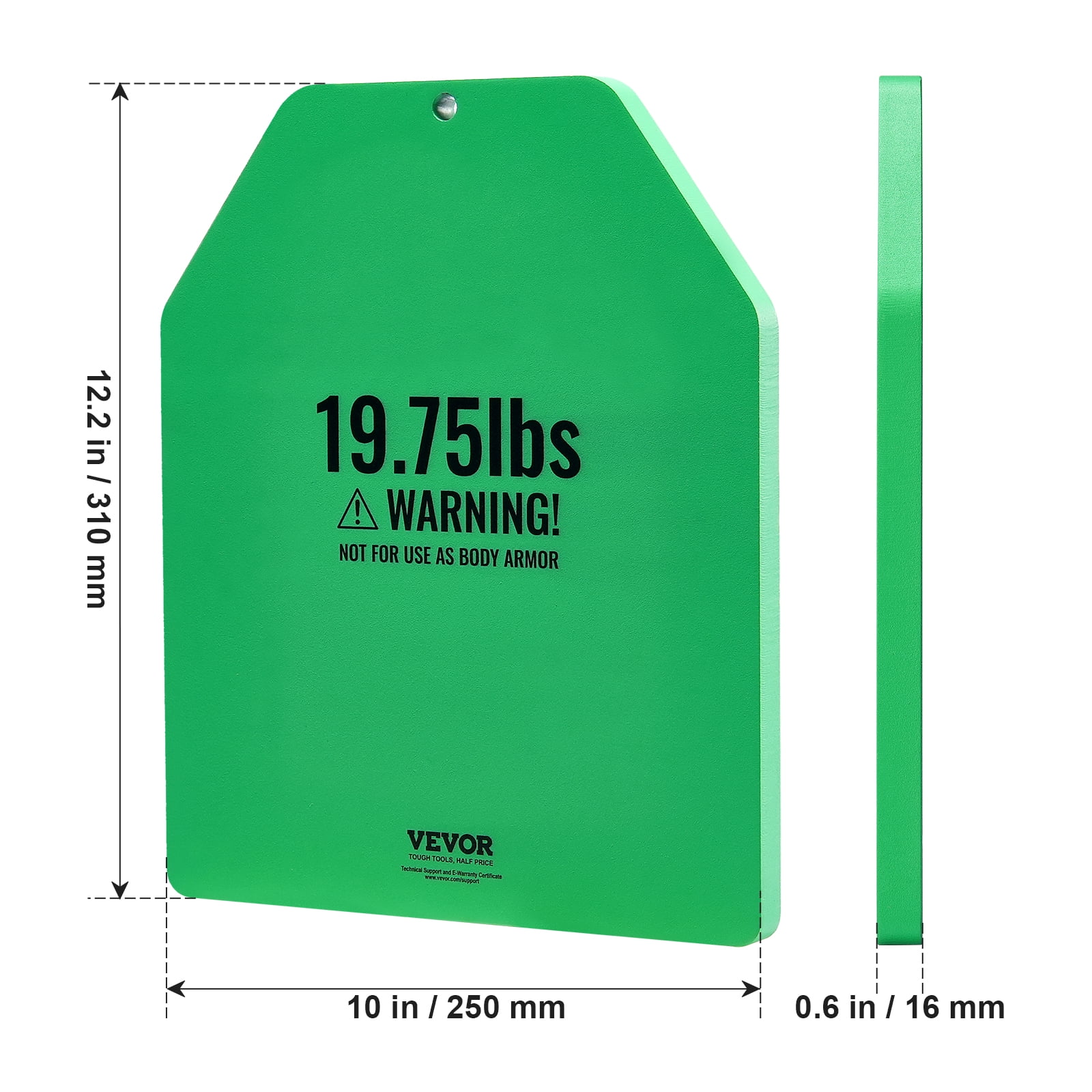 VEVOR Weight Vest Plates, 19.75 LB Pairs, Premium Steel Weighted plates, Contoured Ergonomic Fit – WODs, Additional Weight for Weight Vests, for Strength Training, Running, Fitness, Heavy Workouts