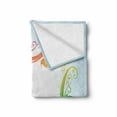 thumbnail image 2 of Vintage Rainbow Soft Flannel Fleece Blanket, Victorian Style Swirls Flowers and Foliage Leaves Colorful Classic Motifs, Cozy Plush for Indoor and Outdoor Use, 50" x 60", Multicolor, by Ambesonne, 2 of 6