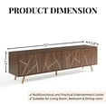 thumbnail image 5 of EDYO LIVING Mid Century Modern TV Stand for 75" TV, Entertainment Center, Media TV Console for Living Room, Dark Walnut, 5 of 5