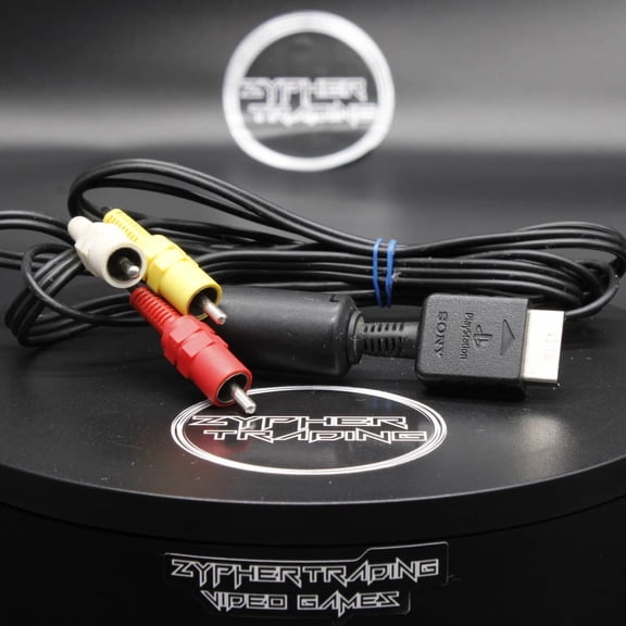 Restored PlayStation A/V Cables | OEM | Sony PlayStation | PS1/PS2/PS3 (Refurbished)