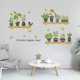 thumbnail image 3 of A Set Of Green Plant Wall Stickers, Potted Plants Wall Stickers, Removable Peel And Stick Art Murals For Bedroom, Living Room, Kitchen, Home Decor, 3 of 5