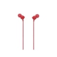 thumbnail image 1 of Auriculares intraurales JBL TUNE 110 con control remoto de un botón - Rojo, 1 of 4