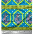 thumbnail image 3 of oneOone Cotton Poplin Fabric Geometric|Leaves & Floral Panel Print Fabric BTY 56 Inch Wide, 3 of 3