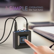 [2023 Upgraded] Esinkin Bluetooth Audio Receiver for PC/Mac/Smartphone/Tablet/AV Receiver, with on/off Switch