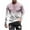 Pink, variant on Patlollav Men T-Shirts Casual Round Neck Long Sleeve Pullover Print Blouse Tops