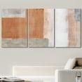 thumbnail image 2 of wall26 Canvas Print Wall Art Set Brown &amp; Gray Geometric Color Blocks Abstract Shapes Illustrations Modern Art Chic Colorful Multicolor Ultra for Living Room, Bedroom, Office - 24"x36"x3, 2 of 5