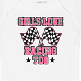 thumbnail image 4 of Inktastic Girls Love Racing Rally Flags Girls Baby Bodysuit, 4 of 5