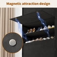 thumbnail image 2 of Tomnk 6-Tier Shoe Rack with Dustproof Cover, Portable Nonwoven Fabric Shoe Storage Shelf for Closet, Hallway, Bedroom, Entryway, Black, 2 of 8