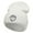 White, variant on Shark Jump Embroidered 12 Inch Long Knitted Beanie - Yellow OSFM