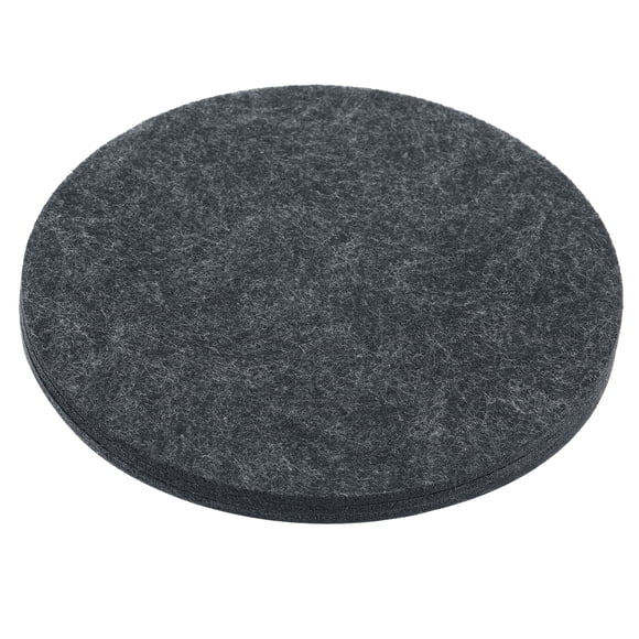 Uxcell 16" Round Plant Coasters Felt Pad Mat, Grey 3 In1 Set