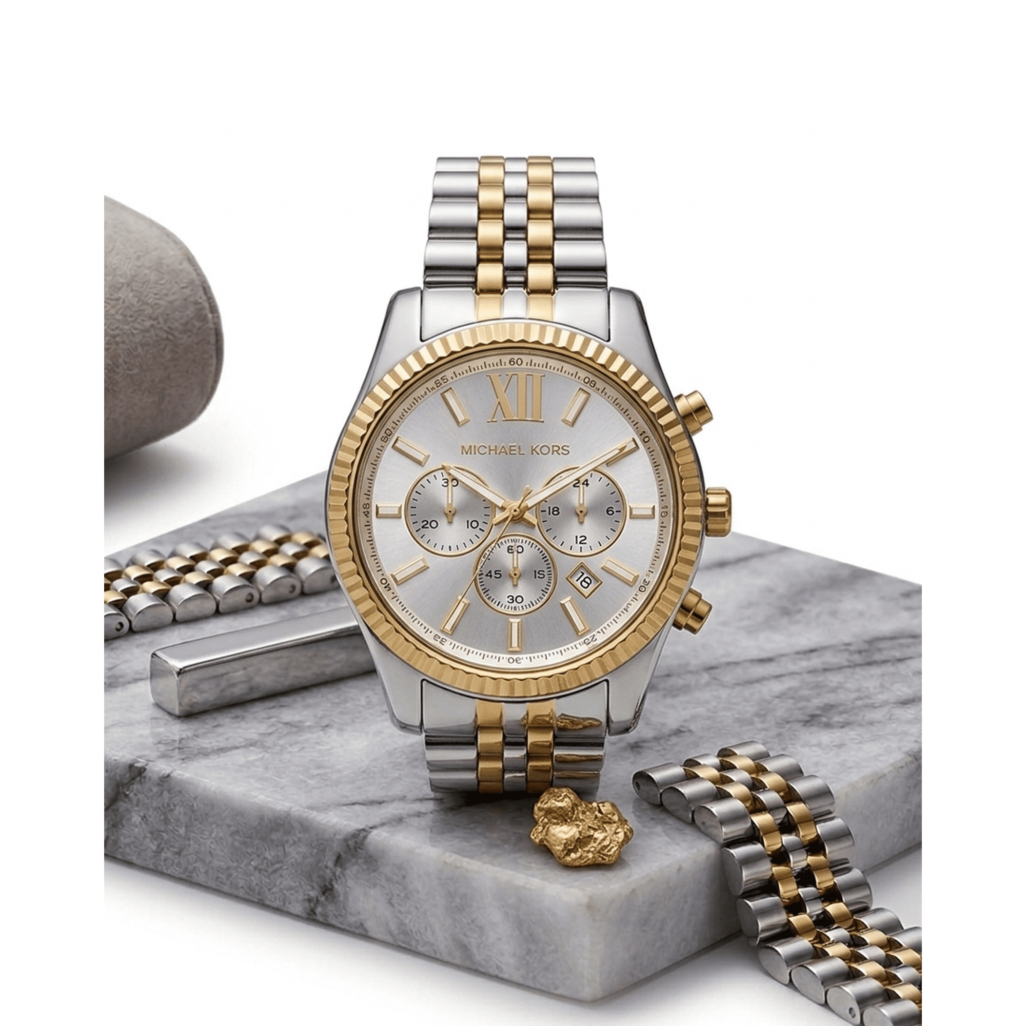 Michael Kors Men's Lexington Two Tone Stainless Steel Watch MK8344