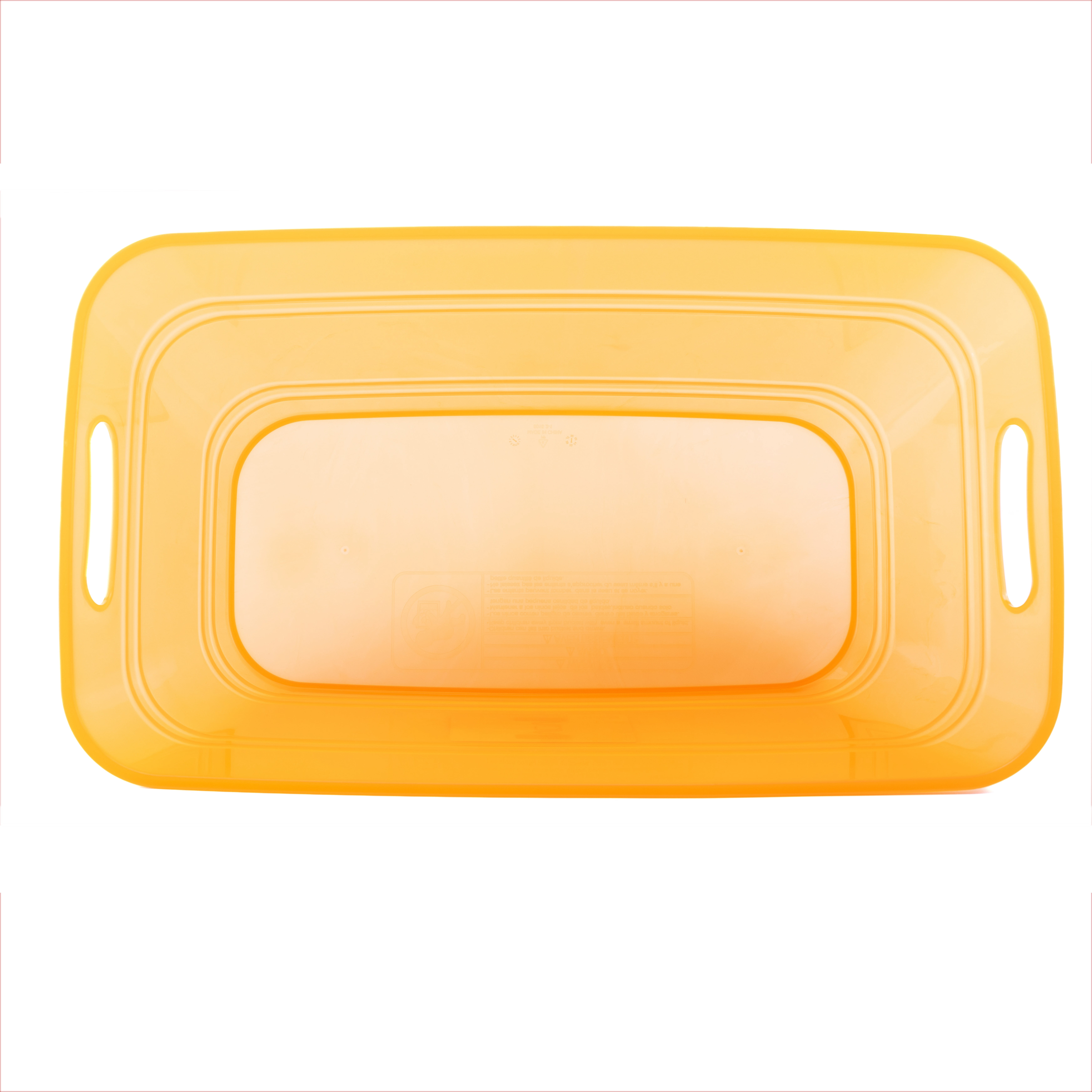 Mainstays Orange Plastic Rectangular Beverage Tub, 20"