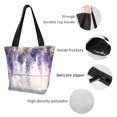 thumbnail image 4 of Disketp Lavender Blooms Window Bolsa de Hombro Casual para Mujer, Bolso Cruzado para Compras, Viajes y Uso Diario, 4 of 6